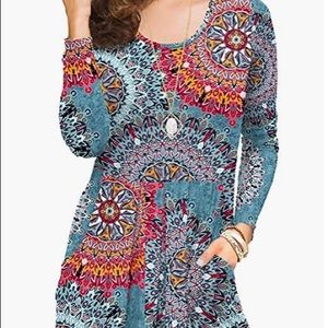 Lilbetter women’s flower mix blue 🌸 🌺